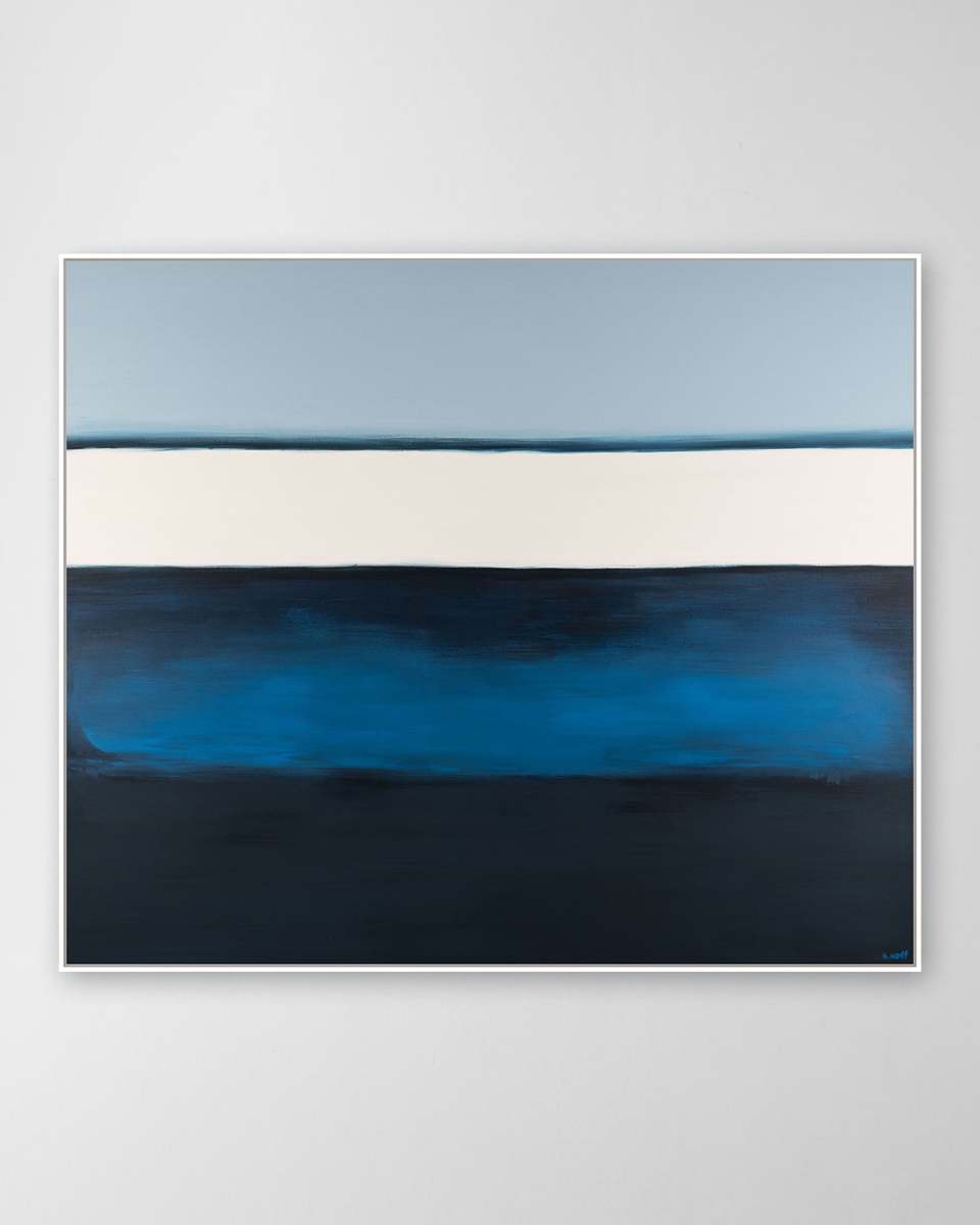 "Gradual Blue" Hand-Embellished Giclee by H. Scott